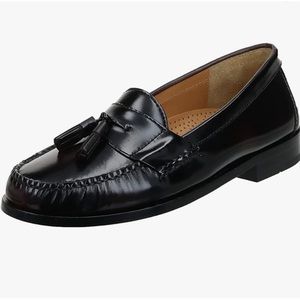 Cole Haan Pinch Tassel Black Leather Loafers Men’s Size 10